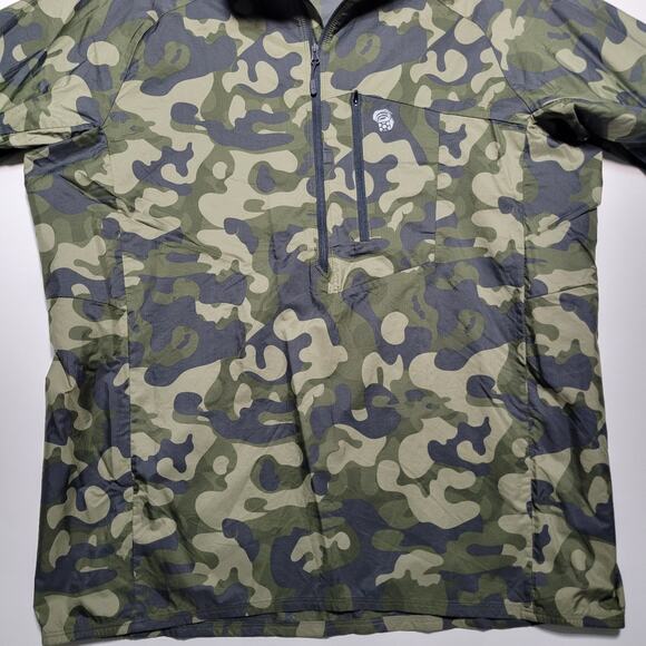 MOUNTAIN HARDWEAR KOR PRESHELL CAMO MEN Large OM7395 Lightweight Packable Rare - Picture 6 of 13